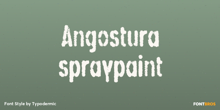Angostura spraypaint Poster