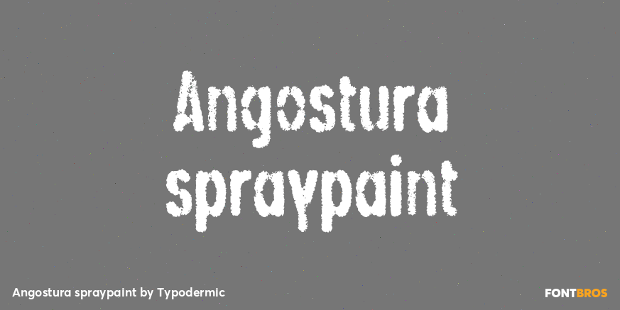 Angostura spraypaint Poster