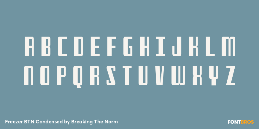 Freezer BTN Condensed Font Poster #3