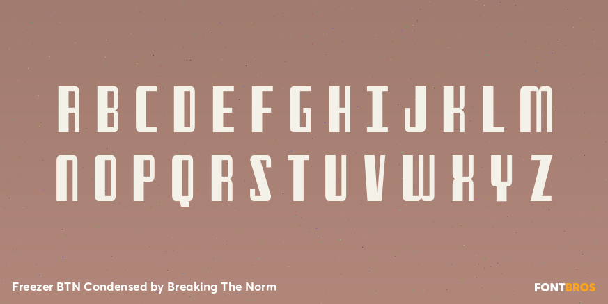 Freezer BTN Condensed Font Poster #1