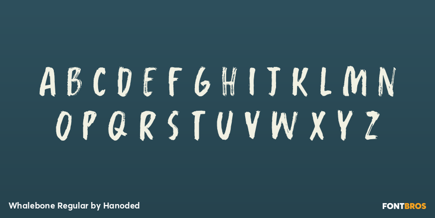 Whalebone Regular Font Poster #2