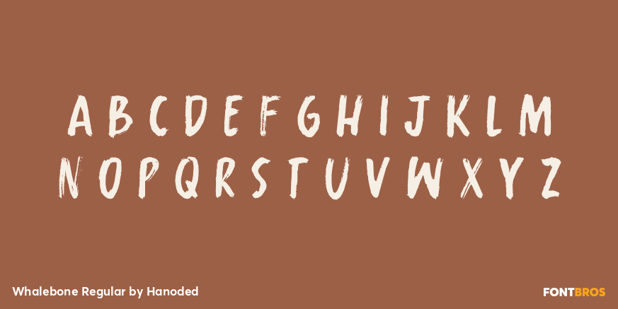 Whalebone Regular Font Poster #3