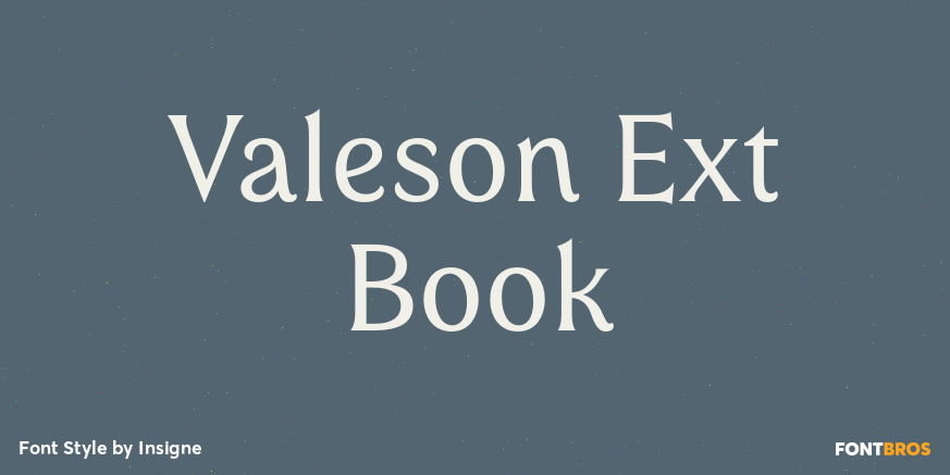 Valeson Ext Book Font Poster #1