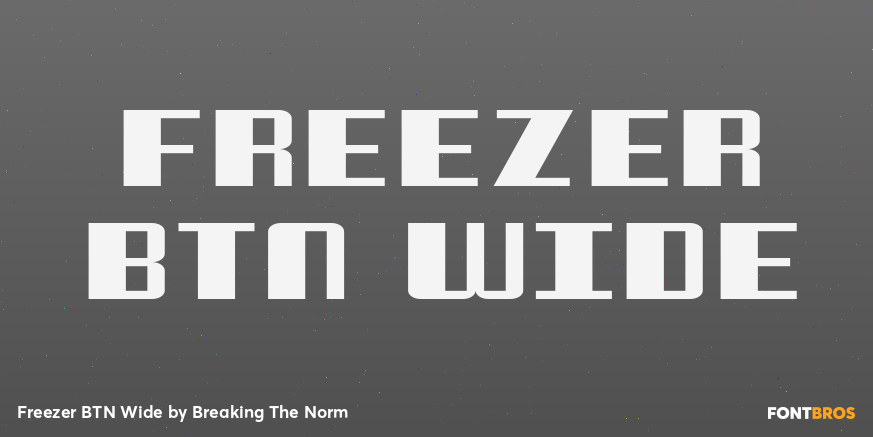 Freezer BTN Wide Font Poster #1