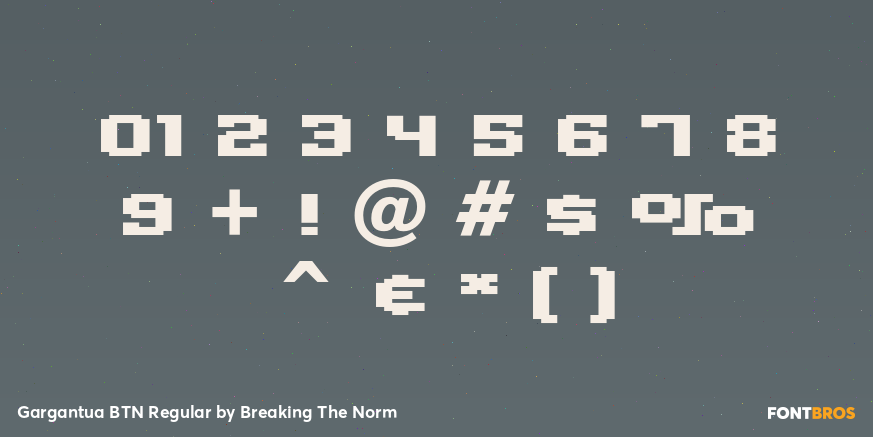 Gargantua BTN Regular Font Poster #1