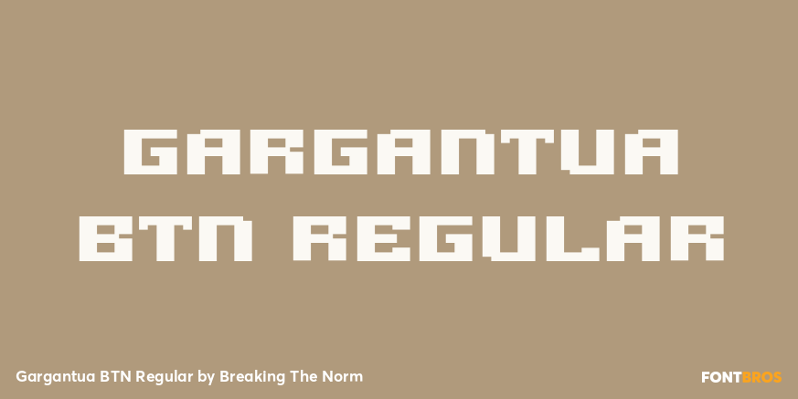 Gargantua BTN Regular Poster
