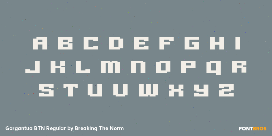 Gargantua BTN Regular Font Poster #2