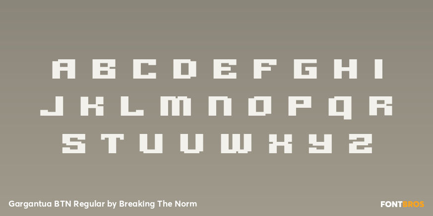 Gargantua BTN Regular Font Poster #1