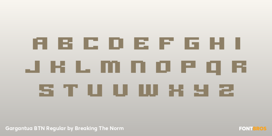 Gargantua BTN Regular Font Poster #1
