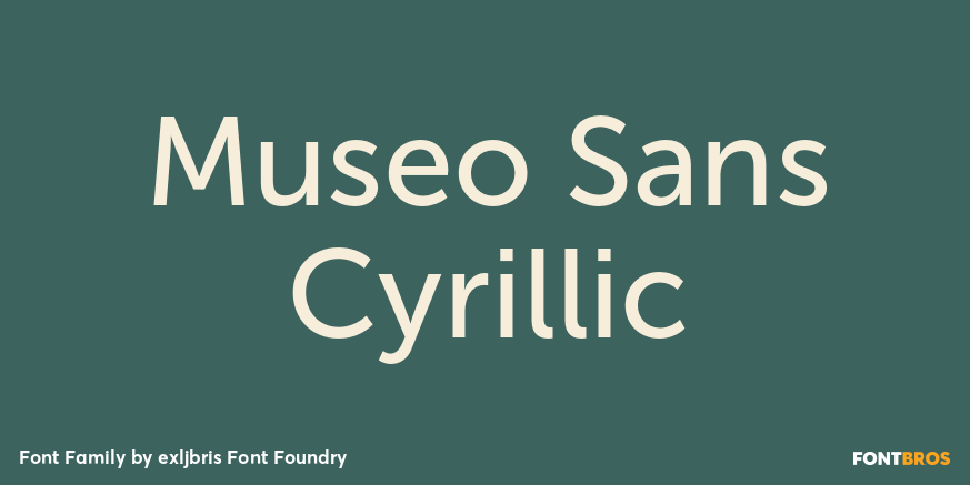 Museo Sans Cyrillic Font Poster