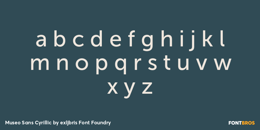 Museo Sans Cyrillic Font Poster #3