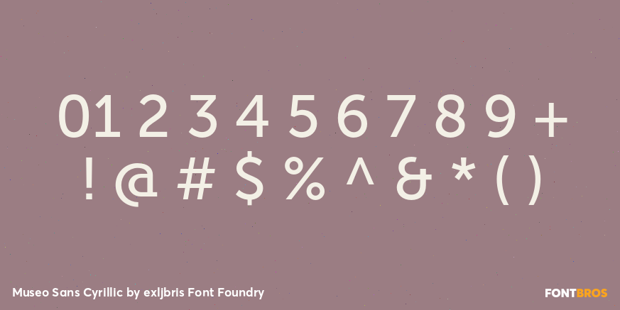 Museo Sans Cyrillic Font Poster #4