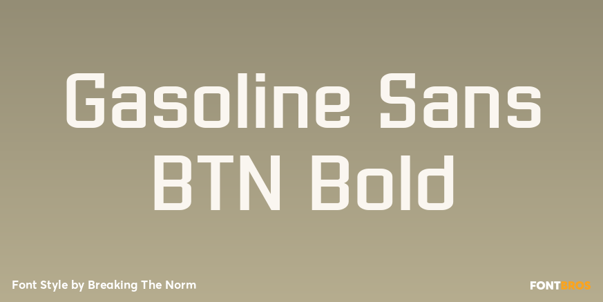 Gasoline Sans BTN Bold Font Poster #1