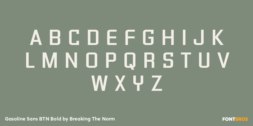 Gasoline Sans BTN Bold Font Poster #1