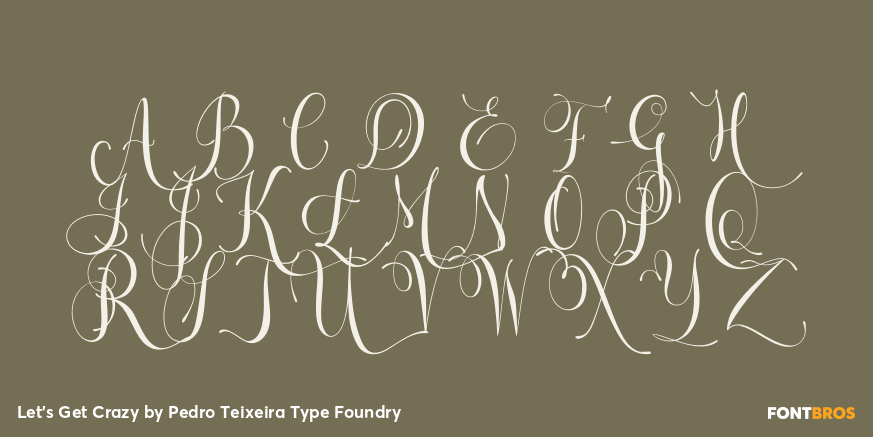 Let's Get Crazy Font Poster #2