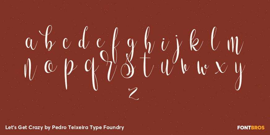 Let's Get Crazy Font Poster #3