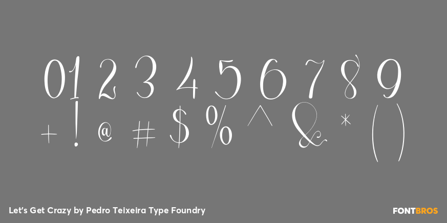 Let's Get Crazy Font Poster #4