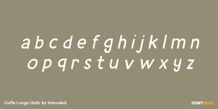 Caffe Lungo Italic Font Poster #3