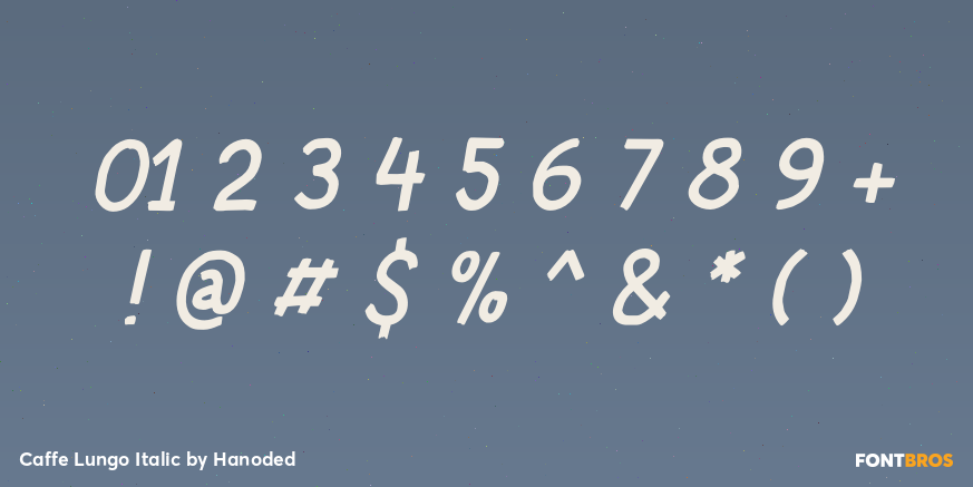 Caffe Lungo Italic Font Poster #4