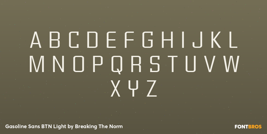 Gasoline Sans BTN Light Font Poster #2