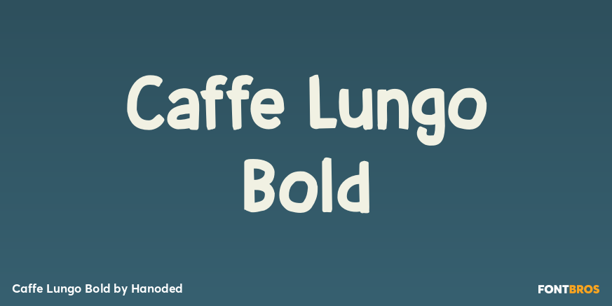 Caffe Lungo Bold Font Poster #1