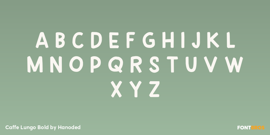 Caffe Lungo Bold Font Poster #2