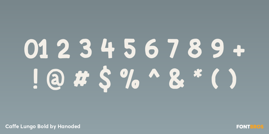 Caffe Lungo Bold Font Poster #4