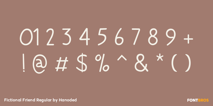 Fictional Friend Regular Font Poster #1