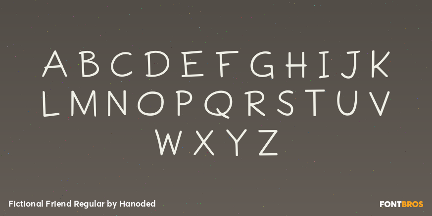 Fictional Friend Regular Font Poster #1