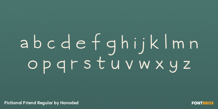 Fictional Friend Regular Font Poster #1