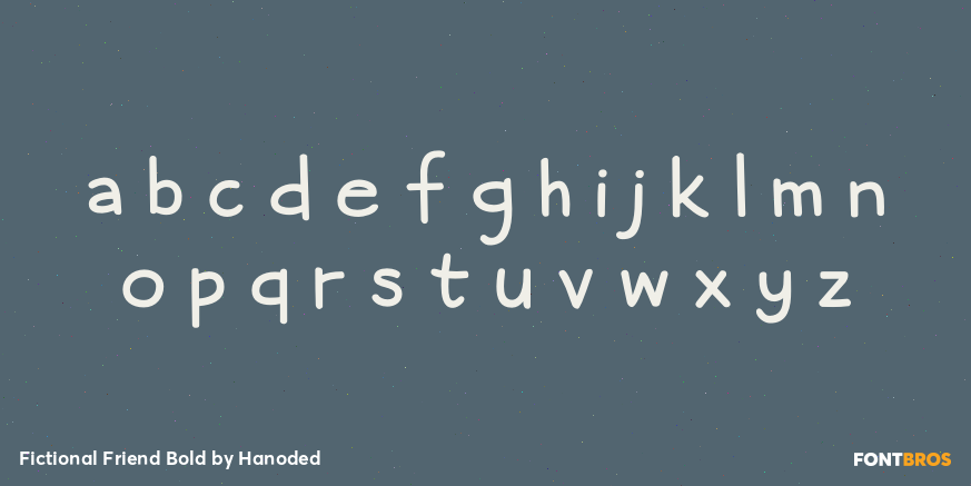 Fictional Friend Bold Font Poster #3