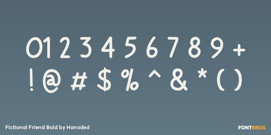 Fictional Friend Bold Font Poster #4