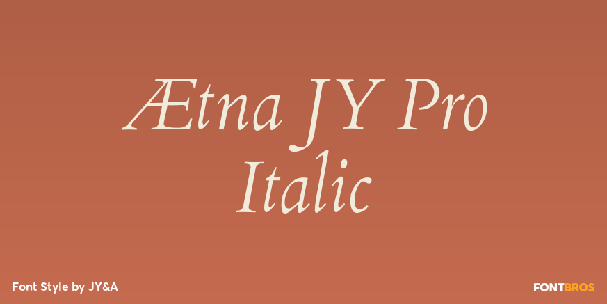 Ætna JY Pro Italic Poster