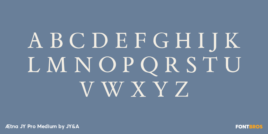 Ætna JY Pro Medium Font Poster #1