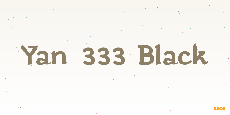 Yan 333 Black Poster