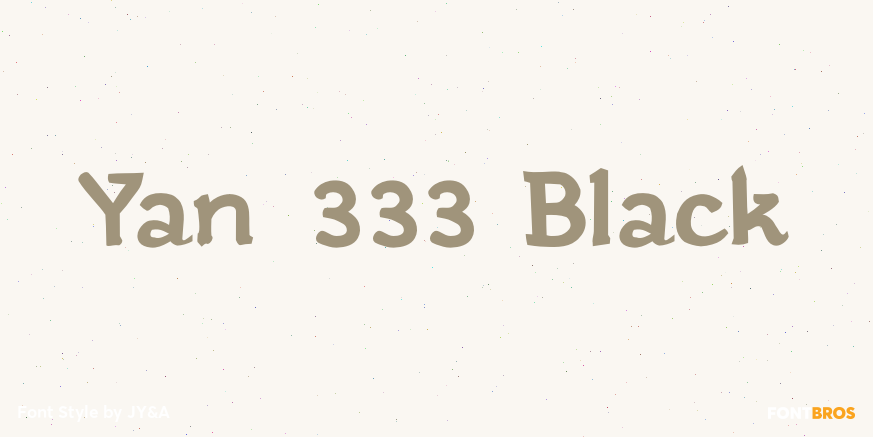 Yan 333 Black Poster