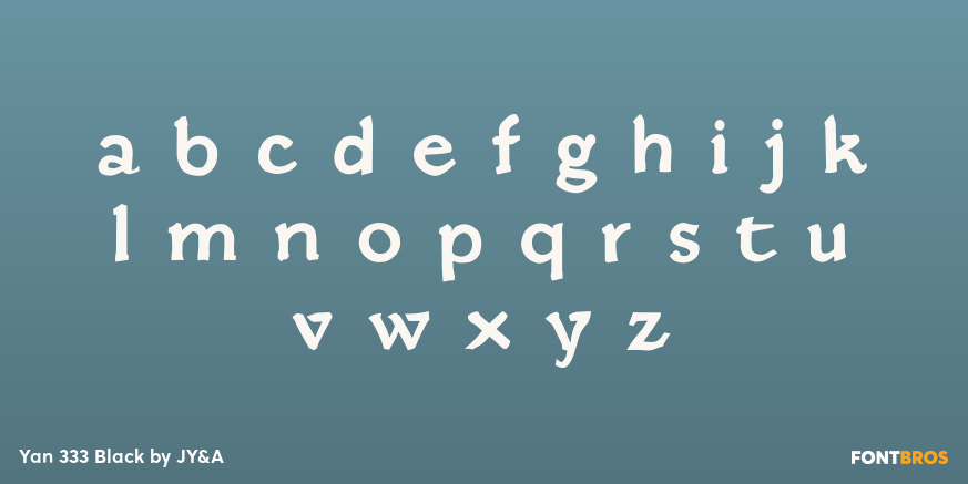 Yan 333 Black Font Poster #3