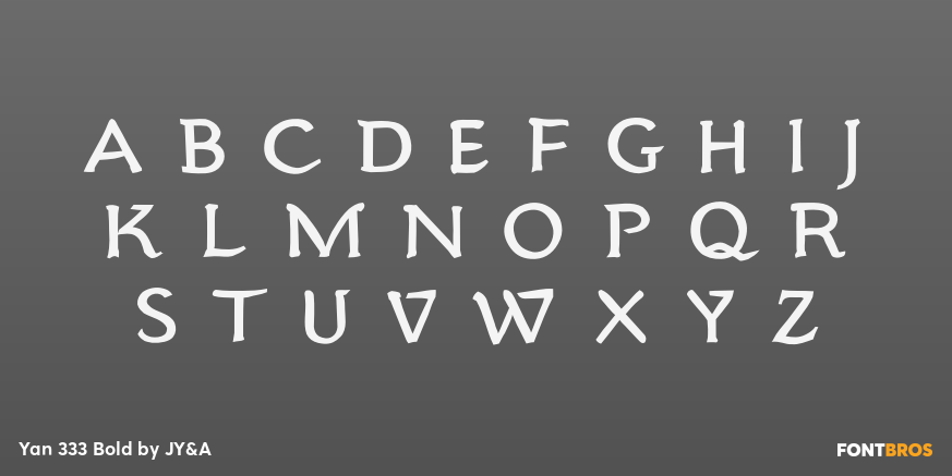 Yan 333 Bold Font Poster #2