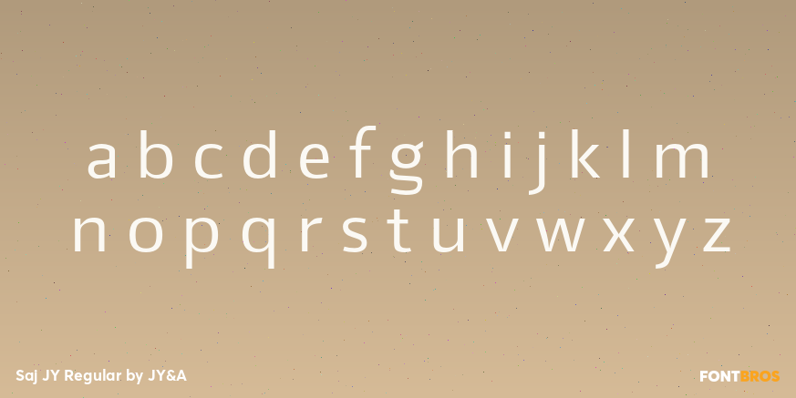 Saj JY Regular Font Poster #3