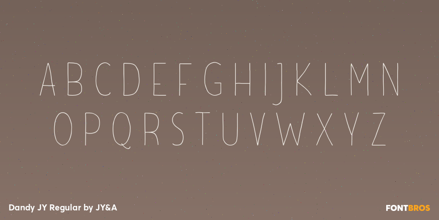 Dandy JY Regular Font Poster #2