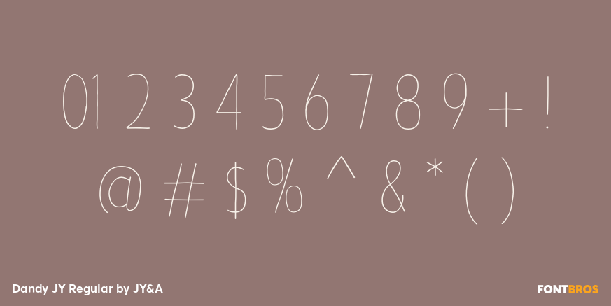 Dandy JY Regular Font Poster #4