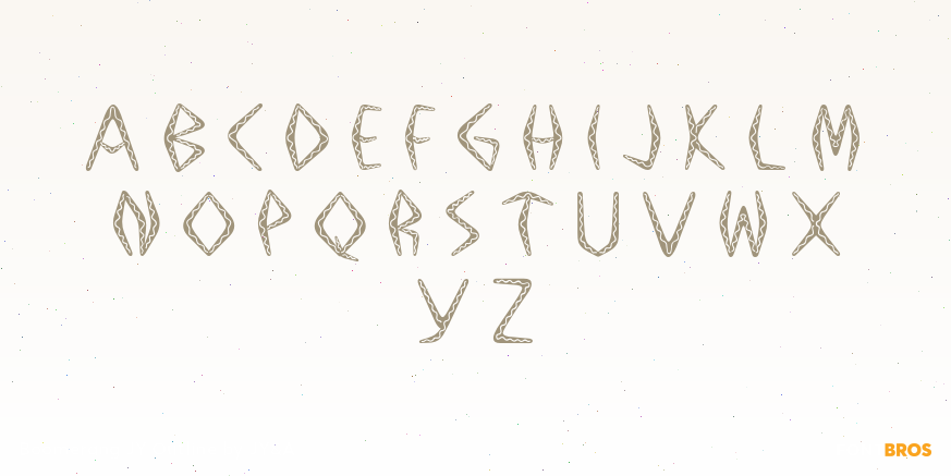 Boomerang JY Outline Font Poster #2