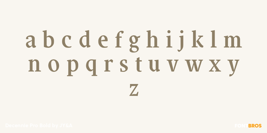 Decennie Pro Bold Font Poster #1