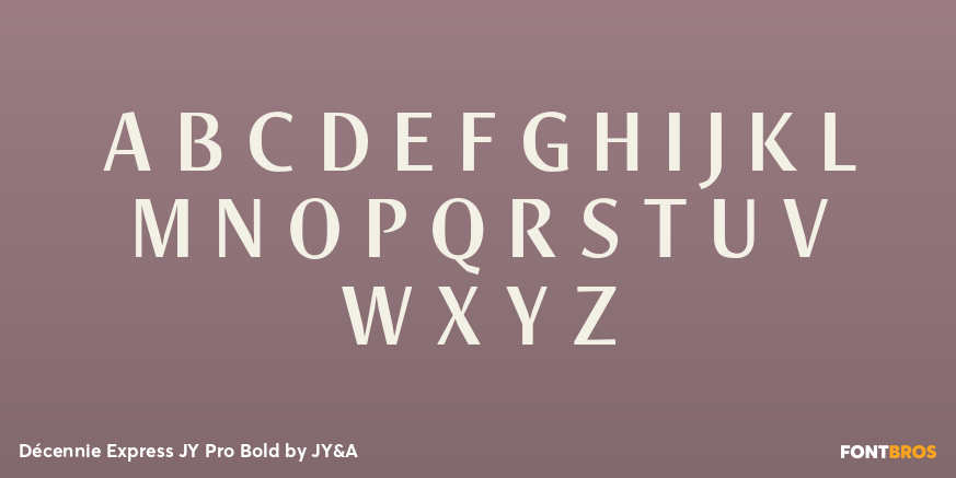 Décennie Express JY Pro Bold Font Poster #2