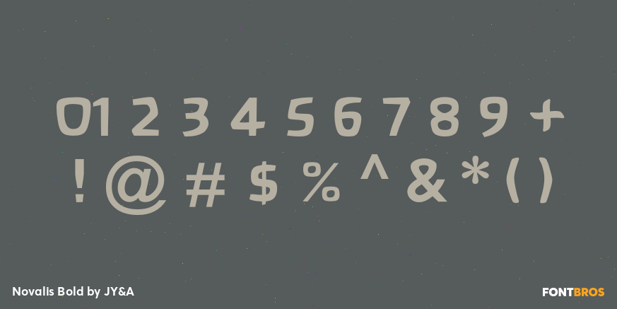 Novalis Bold Font Poster #4