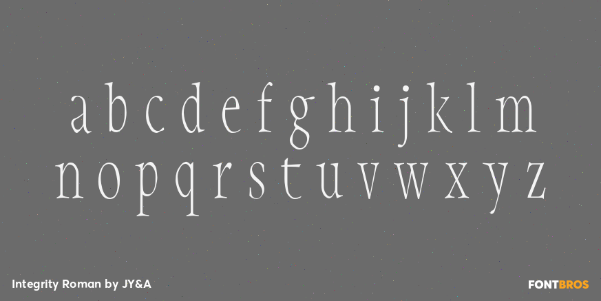 Integrity Roman Font Poster #3