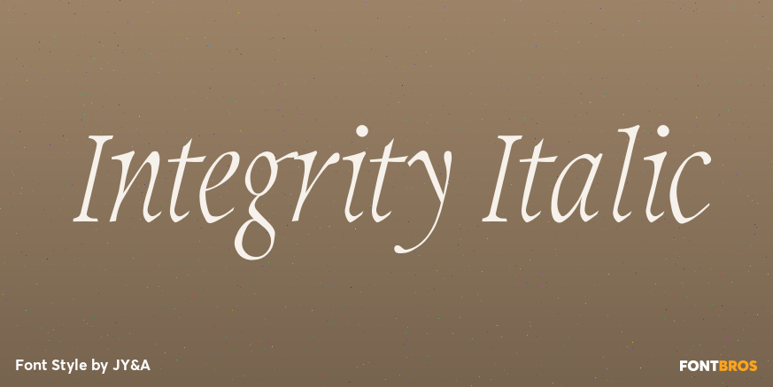 Integrity Italic Poster