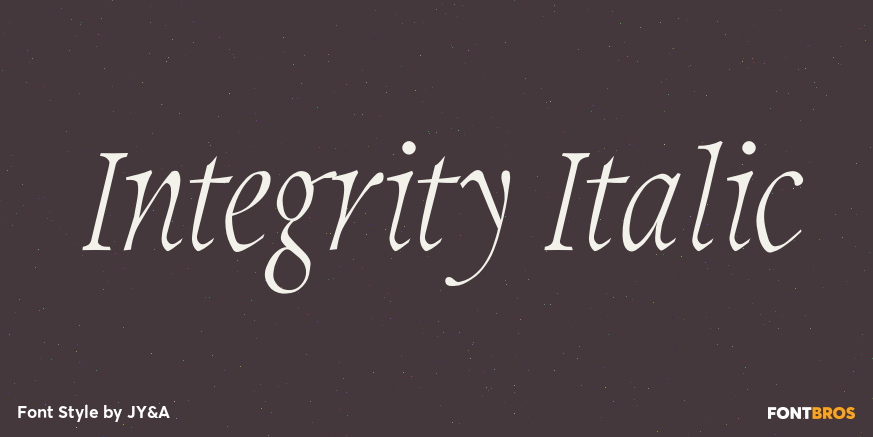 Integrity Italic Poster