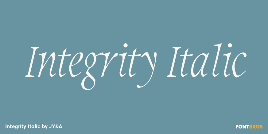 Integrity Italic Poster