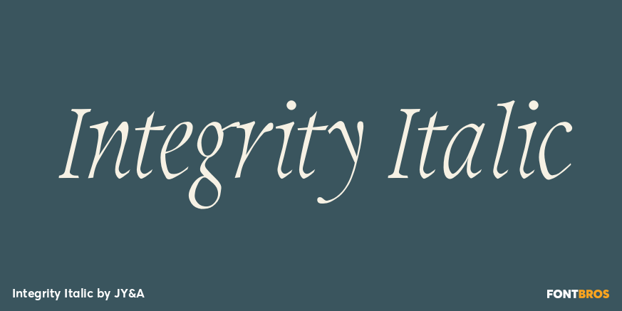 Integrity Italic Poster